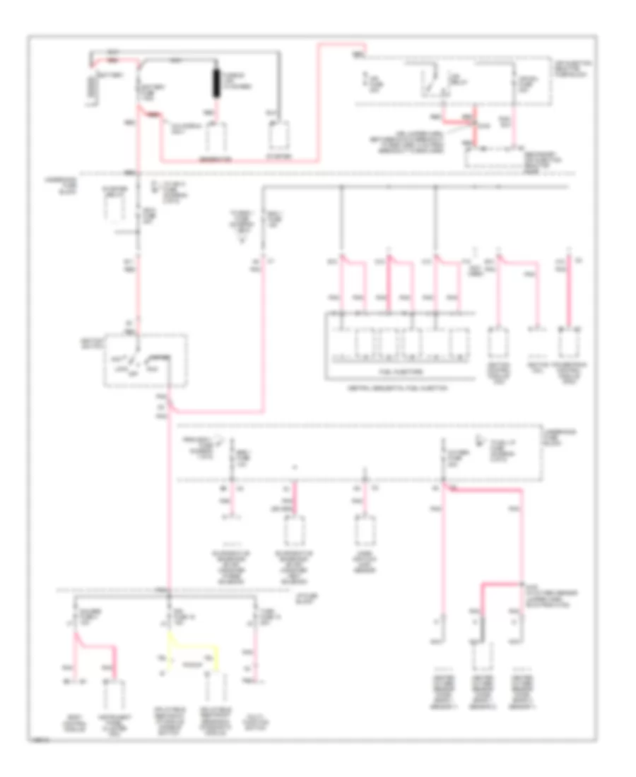 Power Distribution Wiring Diagram 1 of 5 for Chevrolet S10 Pickup 2004