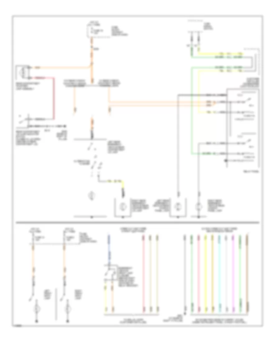 Exterior Lamps Wiring Diagram, with Police Or Emergency Vehicle Option for Chevrolet Lumina 1999