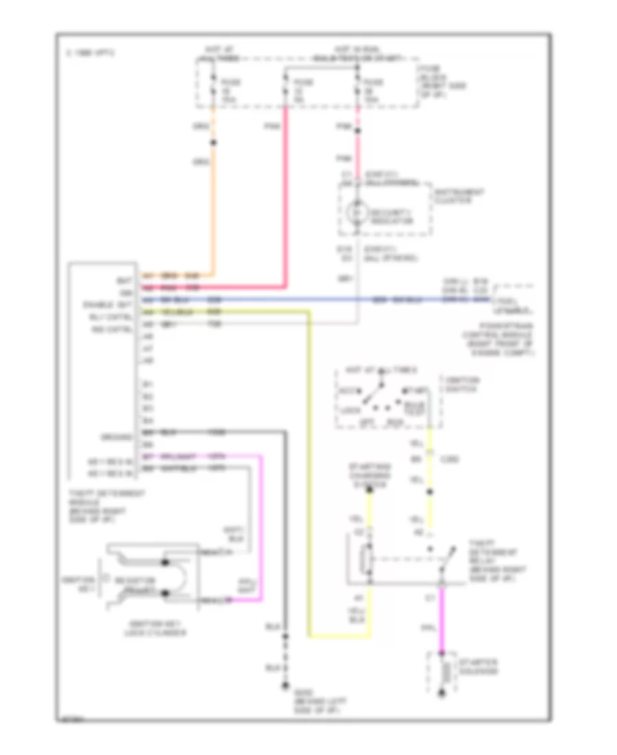 Pass-Key Wiring Diagram, without SEO for Chevrolet Lumina 1995