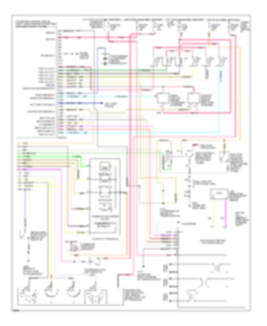 3 1L VIN M Engine Performance Wiring Diagrams with 4 Speed A T 2 of 2 for Chevrolet Lumina 1995
