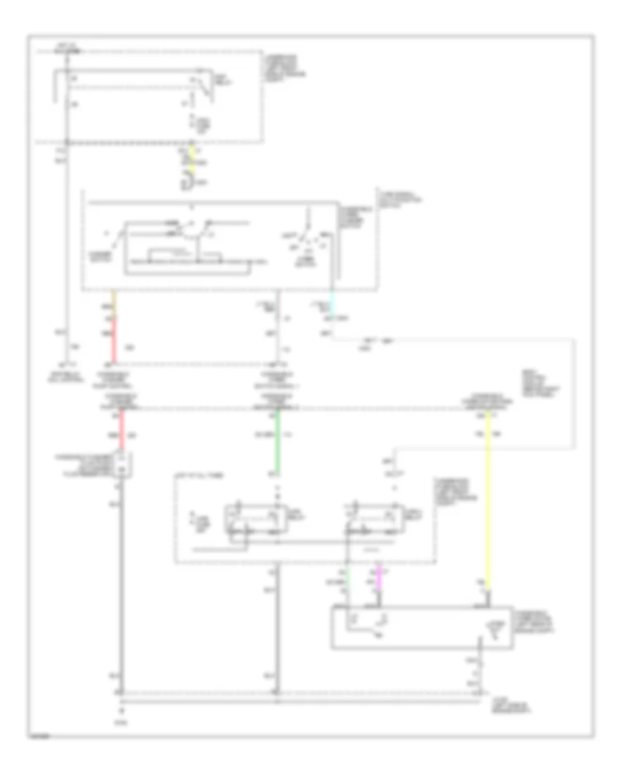 Электросхема стеклоочистителя, дворников и омывателя для Chevrolet Colorado 2011