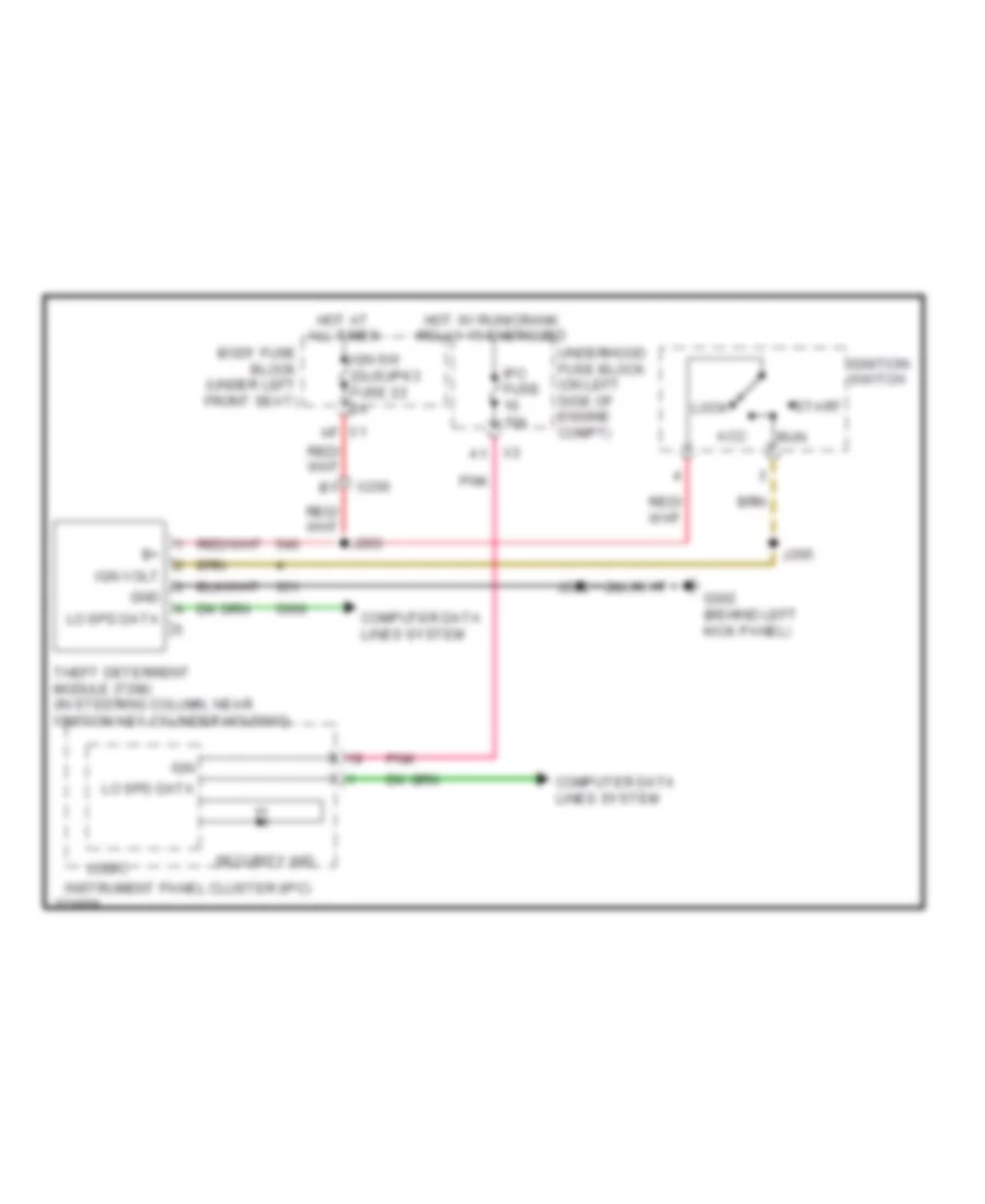 Pass Key Wiring Diagram for Chevrolet Cutaway G2012 3500