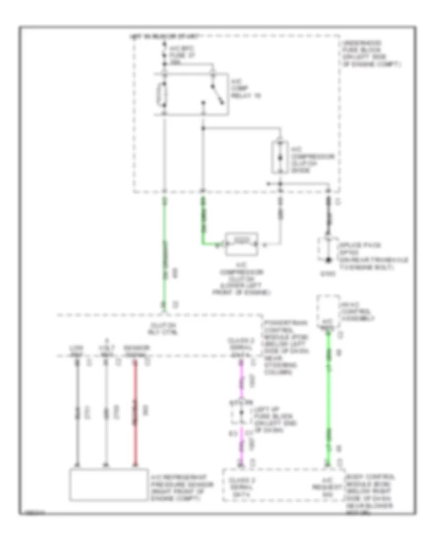 Compressor Wiring Diagram for Chevrolet Classic 2004