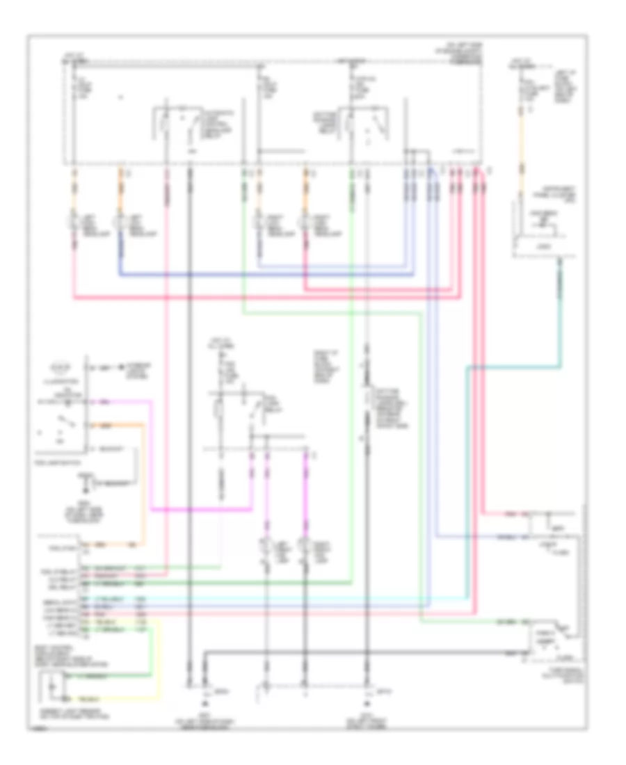Headlights Wiring Diagram for Chevrolet Classic 2004