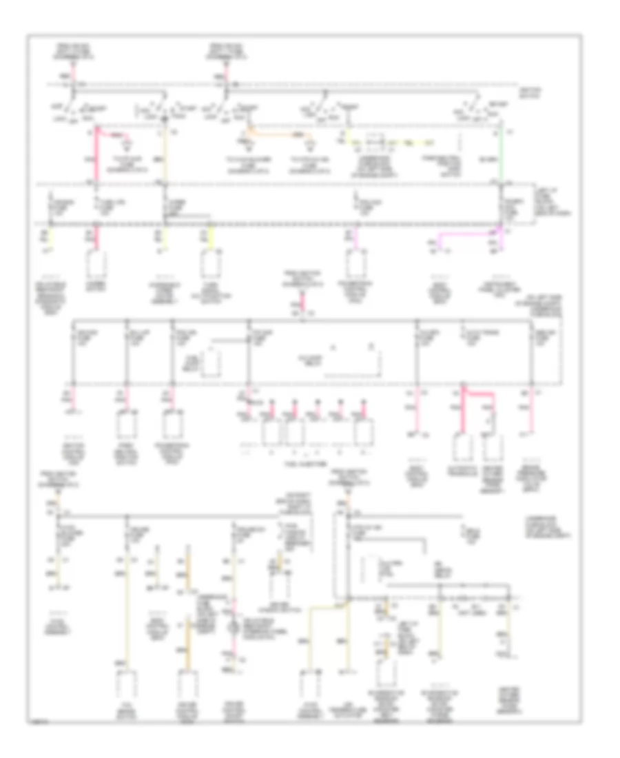 Power Distribution Wiring Diagram (2 of 2) for Chevrolet Classic 2004