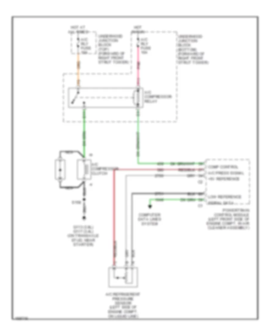 Compressor Wiring Diagram for Chevrolet Impala LS 2003