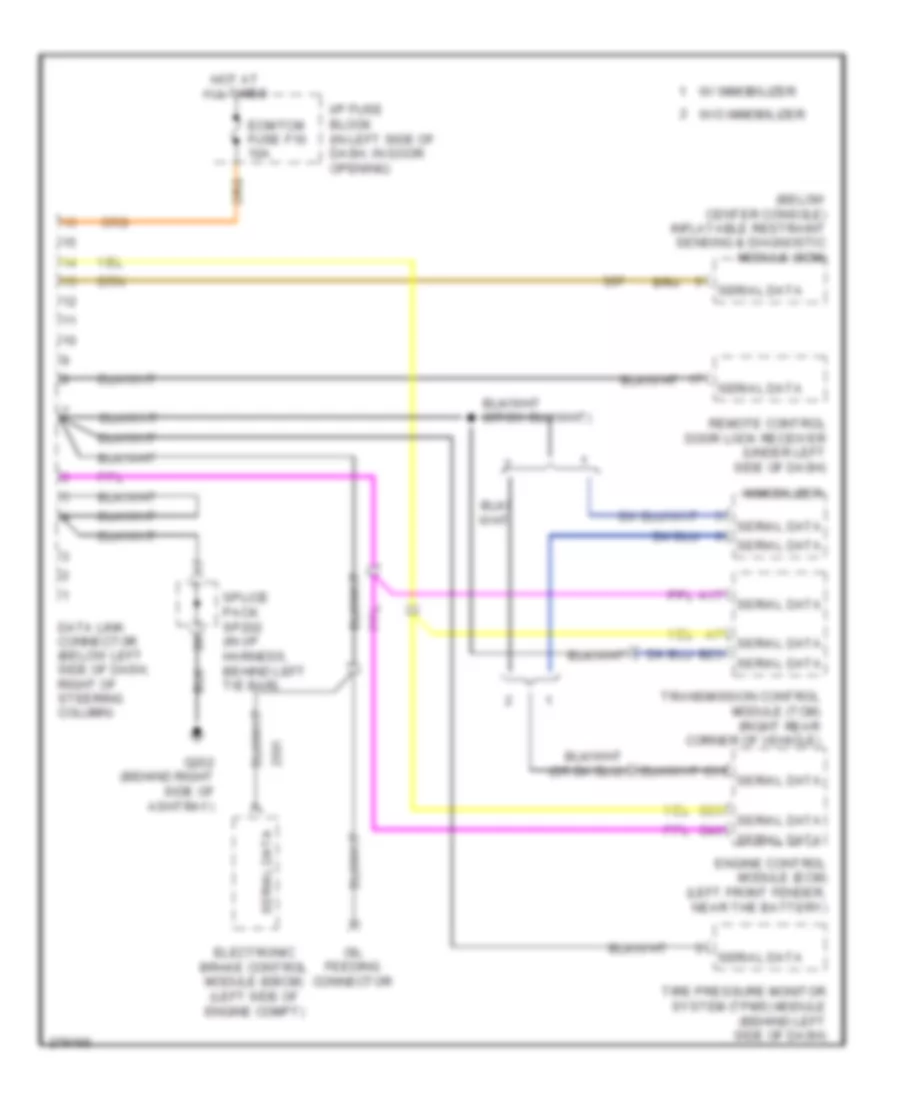 Computer Data Lines Wiring Diagram Hatchback for Chevrolet Aveo 2008