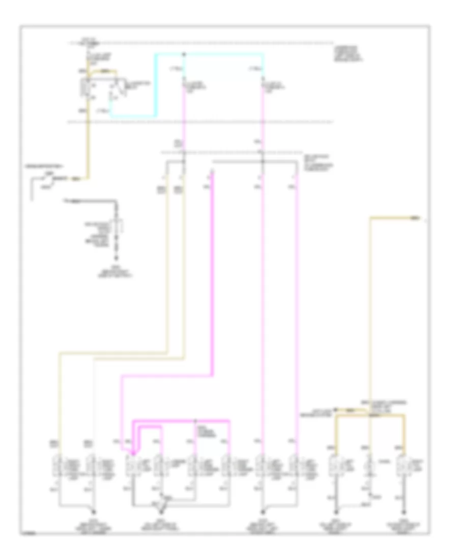 Exterior Lamps Wiring Diagram Hatchback 1 of 2 for Chevrolet Aveo 2008