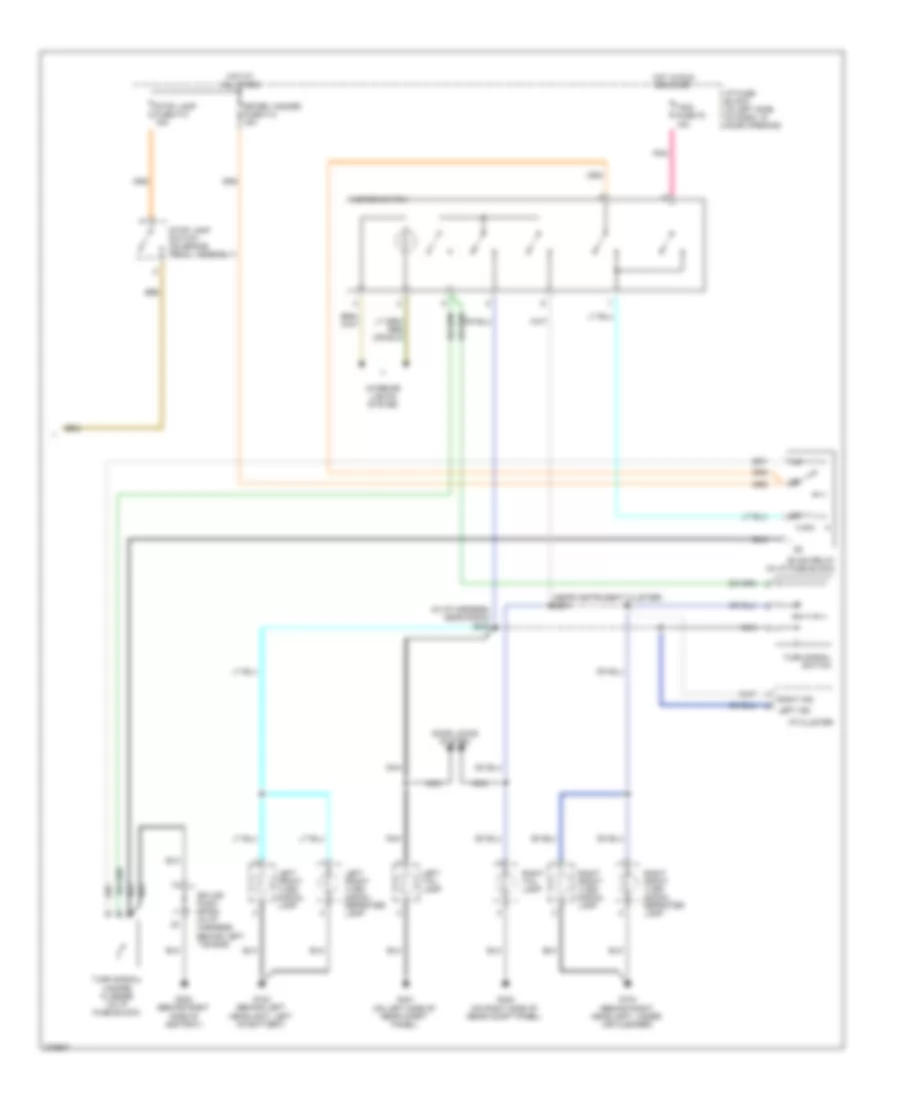 Exterior Lamps Wiring Diagram Hatchback 2 of 2 for Chevrolet Aveo 2008