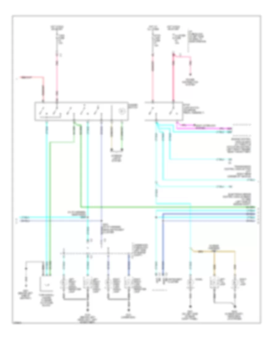 Exterior Lamps Wiring Diagram Notchback 2 of 3 for Chevrolet Aveo 2008