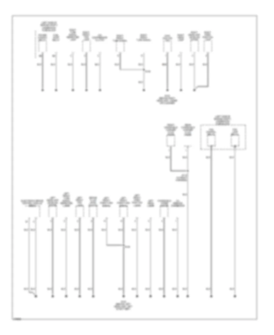 Ground Distribution Wiring Diagram, Hatchback (3 of 3) for Chevrolet Aveo 2008