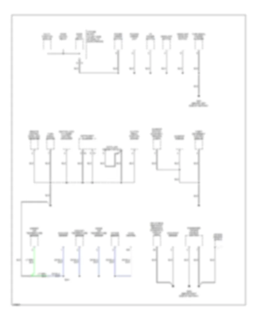 Ground Distribution Wiring Diagram, Notchback (2 of 3) for Chevrolet Aveo 2008