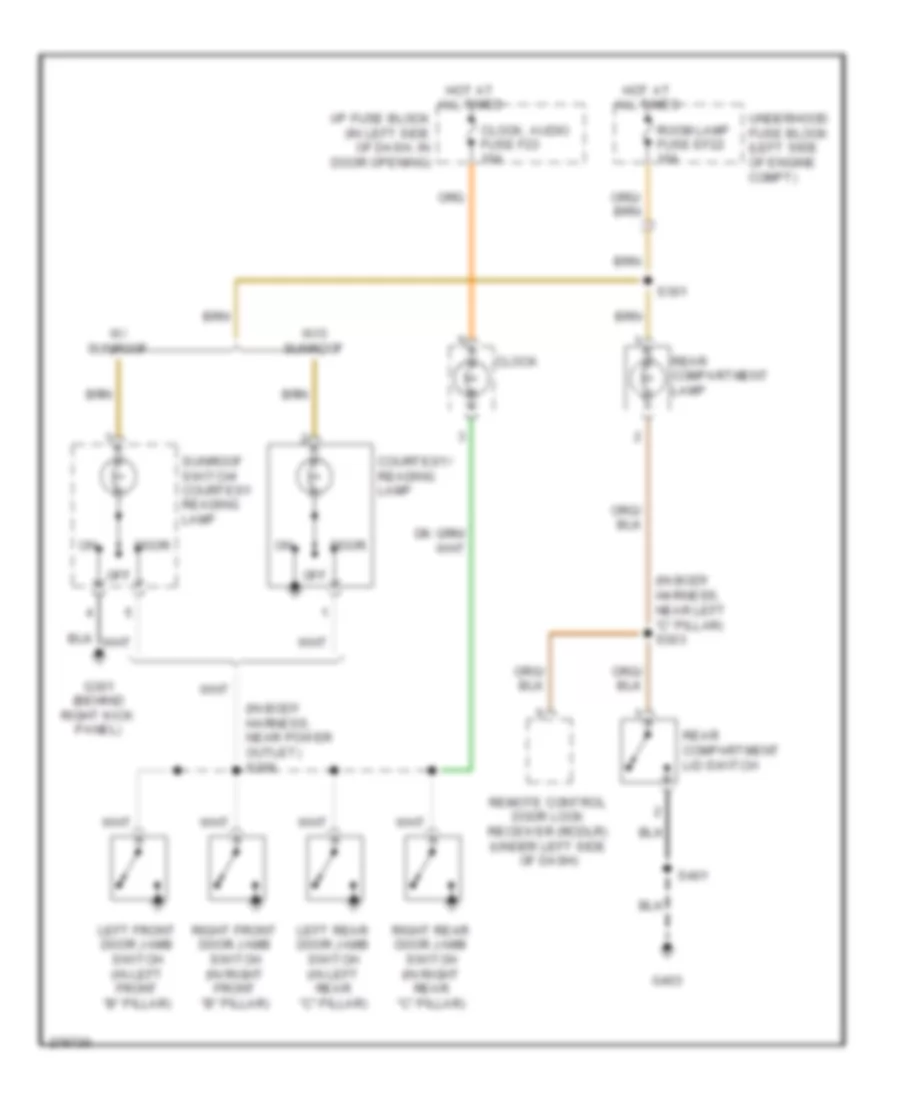 Courtesy Lamps Wiring Diagram Hatchback for Chevrolet Aveo 2008