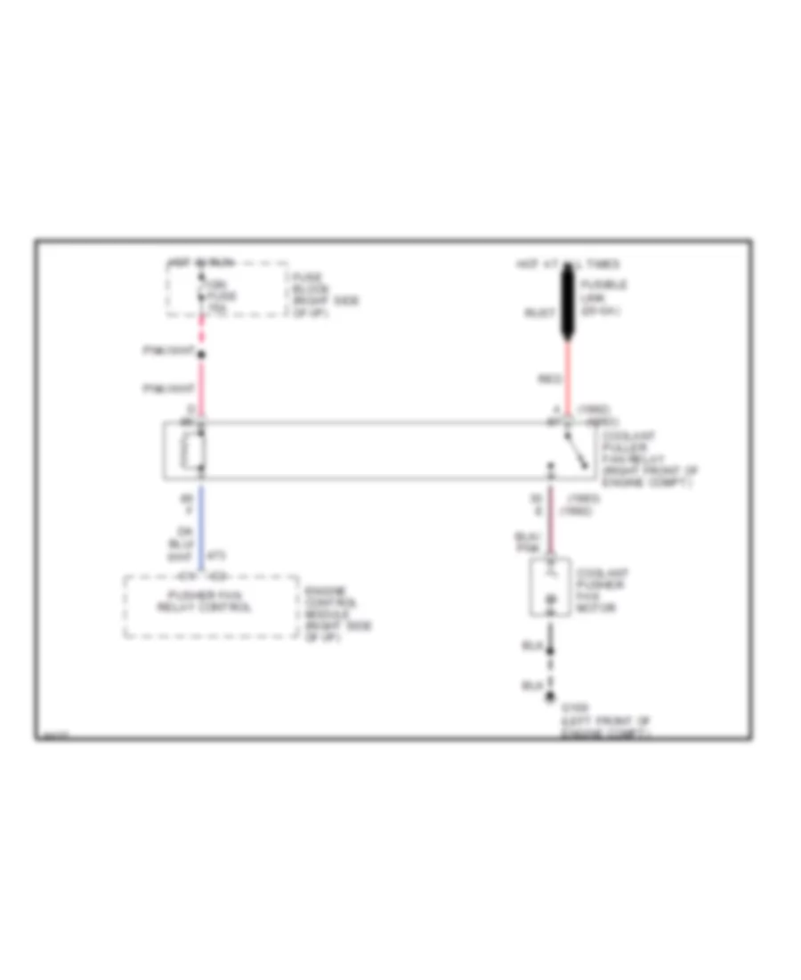 3 1L VIN D Cooling Fan Wiring Diagram with Pusher Fan for Chevrolet APV 1992