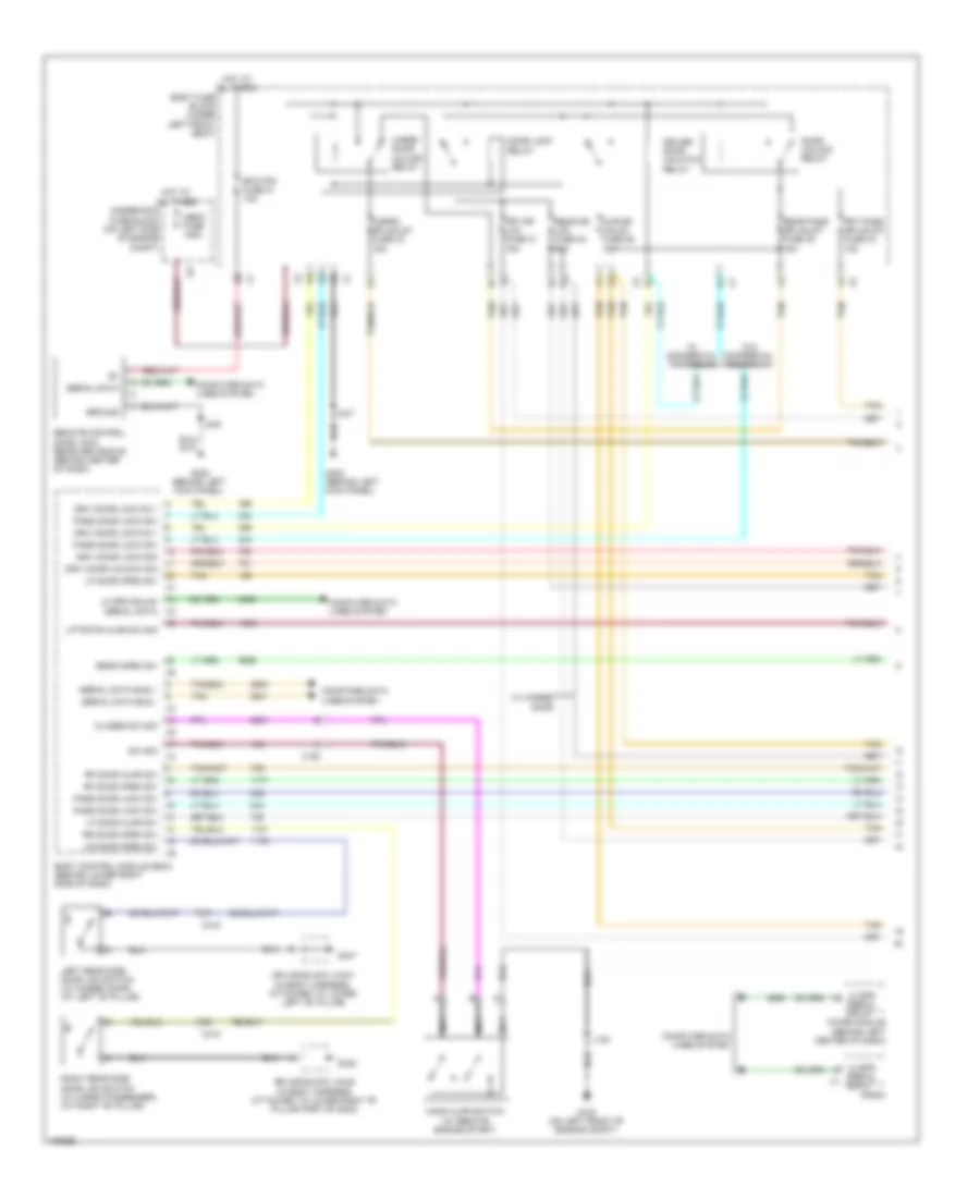 Power Door Locks Wiring Diagram 1 of 2 for Chevrolet Express LT 2014 3500