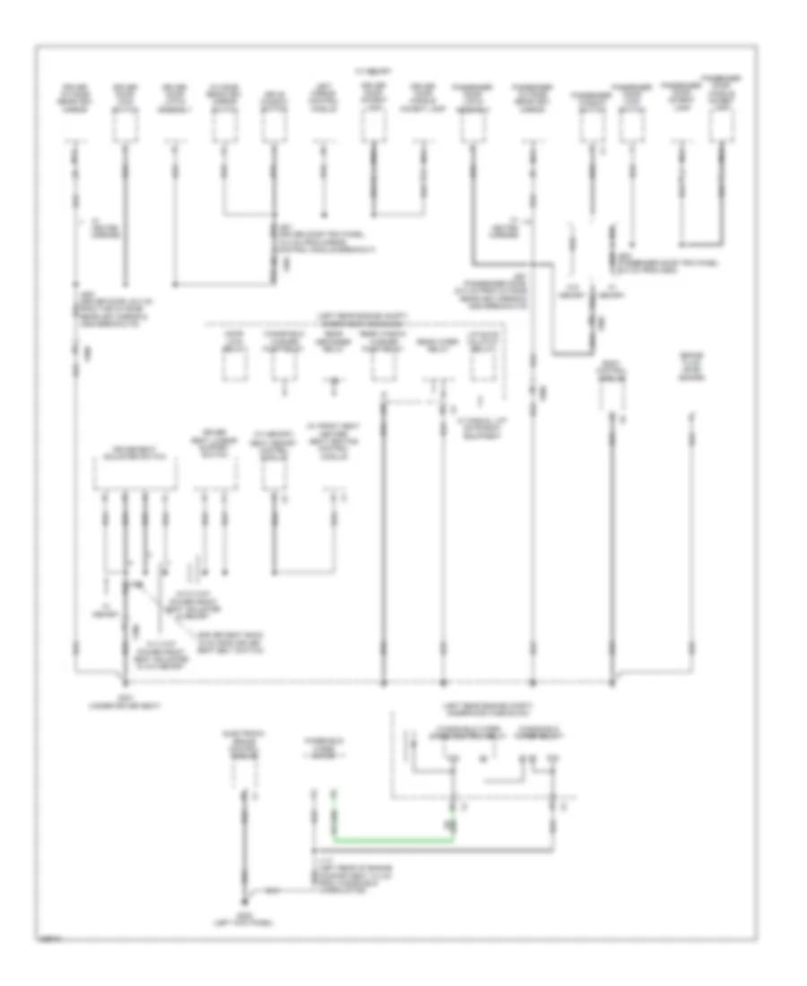 Ground Distribution Wiring Diagram 3 of 4 for Chevrolet Equinox LS 2012