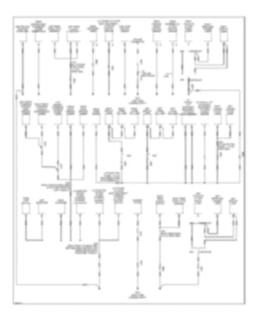 Ground Distribution Wiring Diagram 4 of 4 for Chevrolet Equinox LS 2012