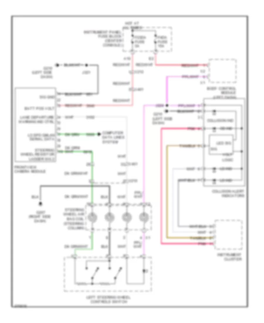 Front View Camera Wiring Diagram for Chevrolet Equinox LS 2012