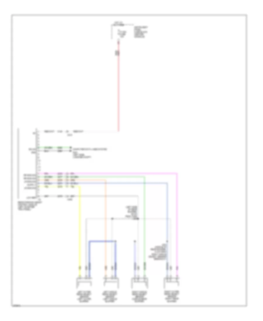 Parking Assistant Wiring Diagram for Chevrolet Equinox LS 2012