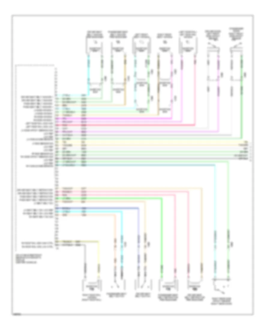 Supplemental Restraints Wiring Diagram 1 of 2 for Chevrolet Equinox LS 2012