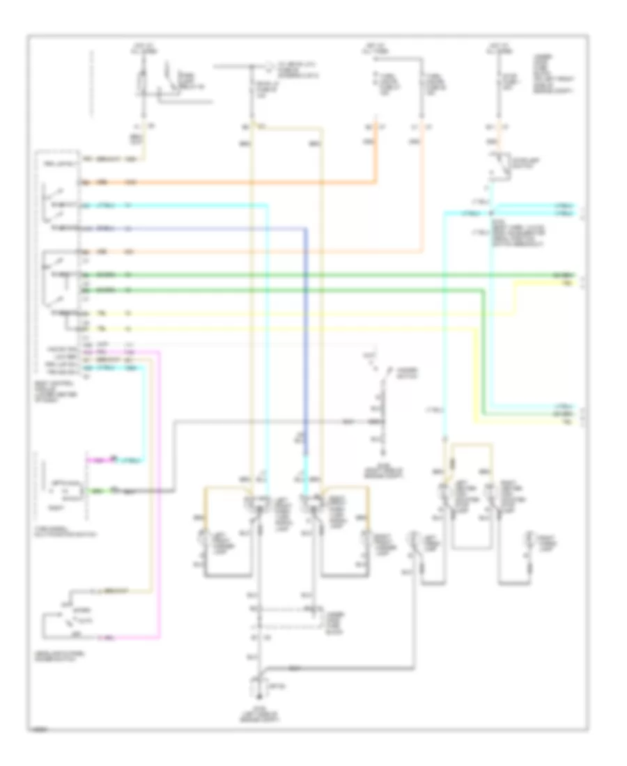 Exterior Lamps Wiring Diagram 1 of 2 for Chevrolet Colorado 2004