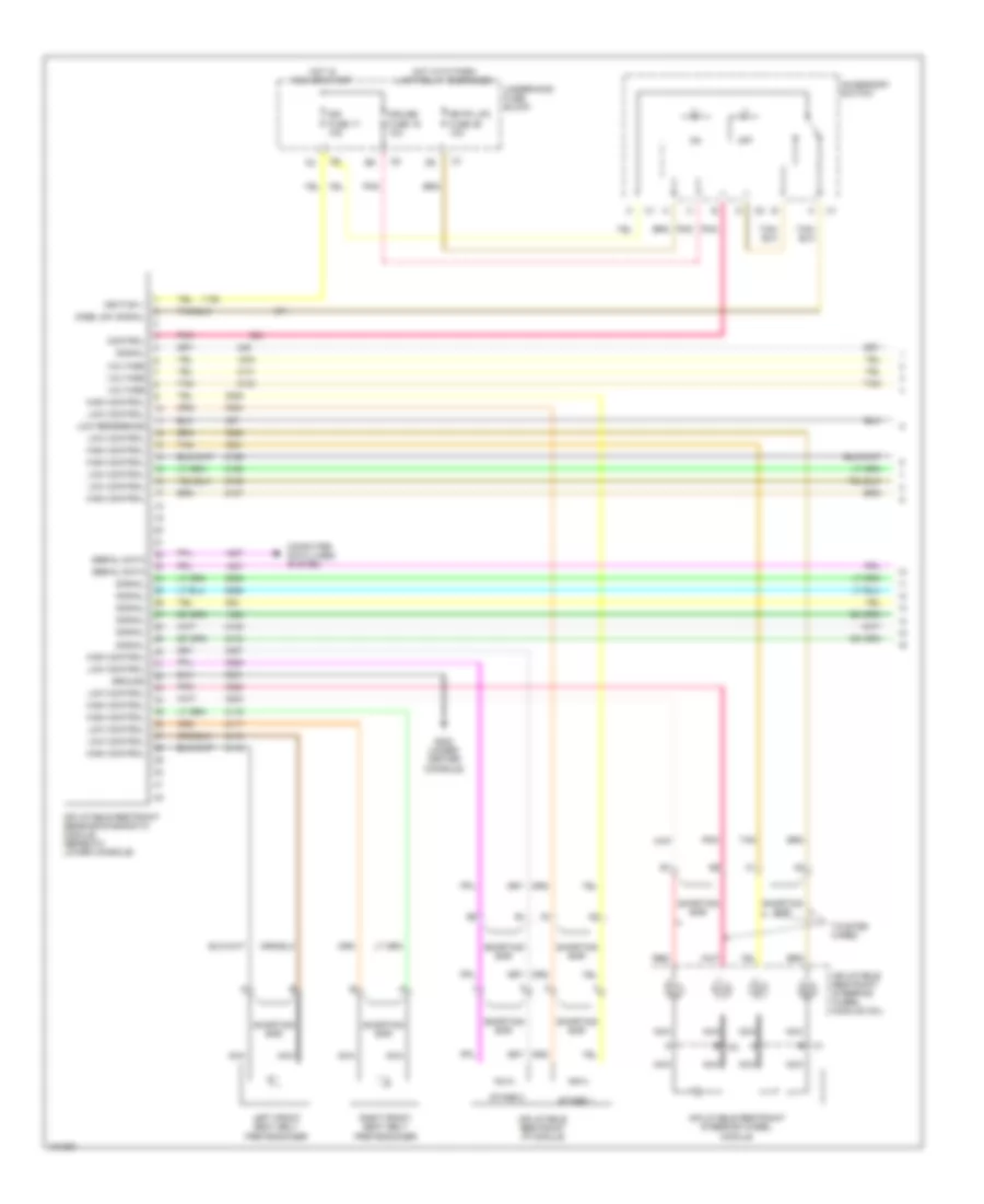 Supplemental Restraints Wiring Diagram 1 of 2 for Chevrolet Colorado 2004