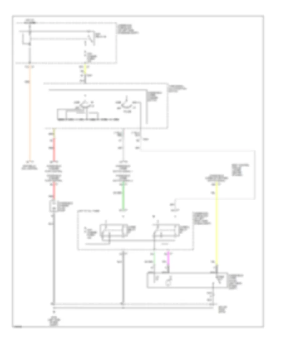 Электросхема стеклоочистителя, дворников и омывателя для Chevrolet Colorado 2004