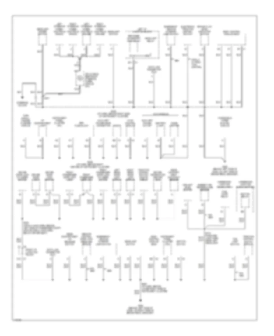 Ground Distribution Wiring Diagram (2 of 3) for Chevrolet Impala 2001