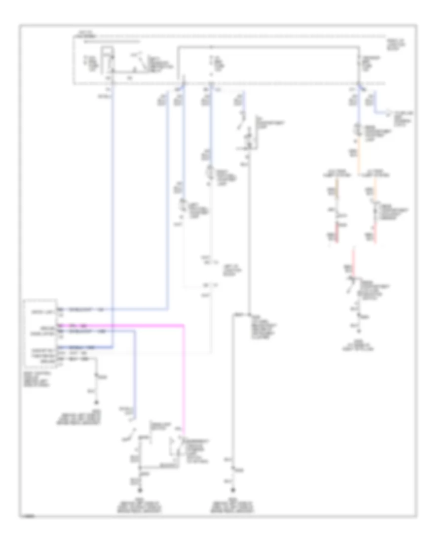 Courtesy Lamps Wiring Diagram 1 of 2 for Chevrolet Impala 2001