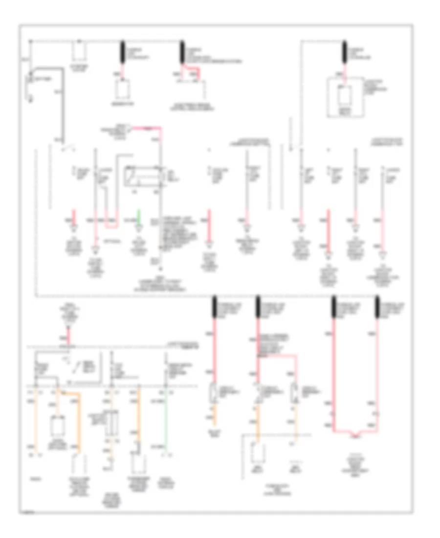 Power Distribution Wiring Diagram 1 of 5 for Chevrolet Impala 2001