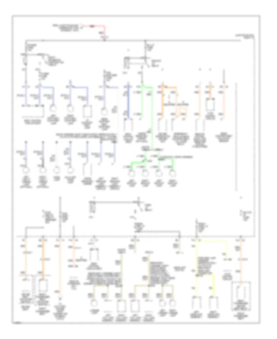 Power Distribution Wiring Diagram (4 of 5) for Chevrolet Impala 2001