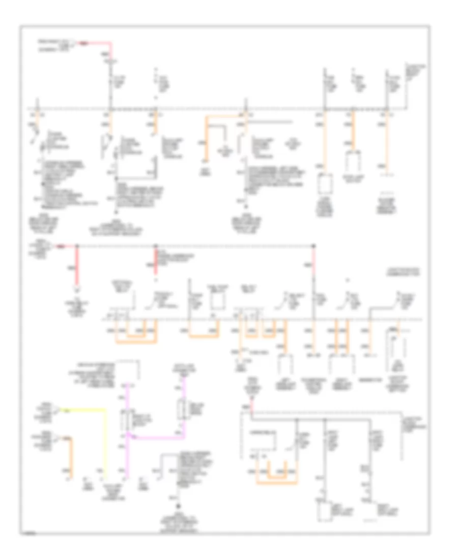 Power Distribution Wiring Diagram 5 of 5 for Chevrolet Impala 2001