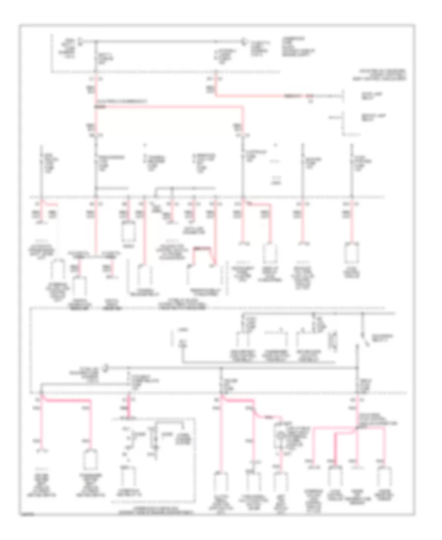 Power Distribution Wiring Diagram 2 of 4 for Chevrolet Corvette 2006