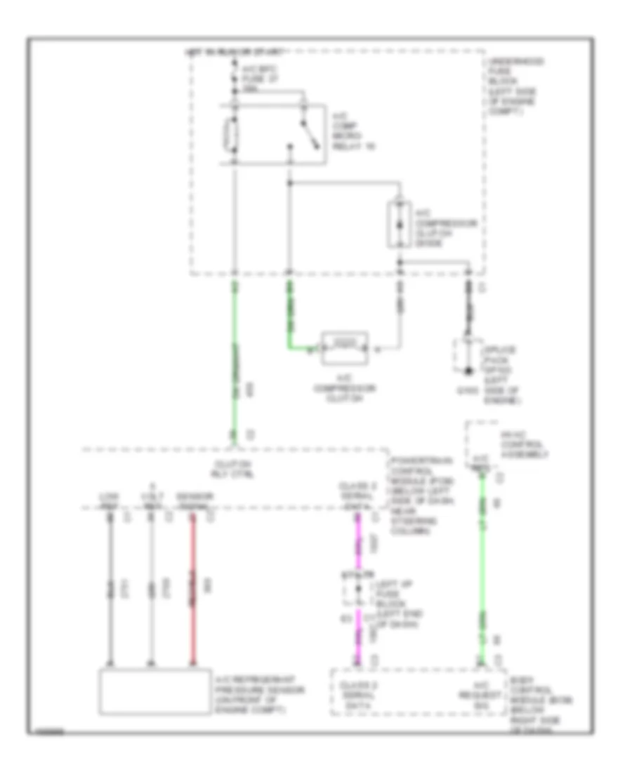 Compressor Wiring Diagram for Chevrolet Malibu 2003