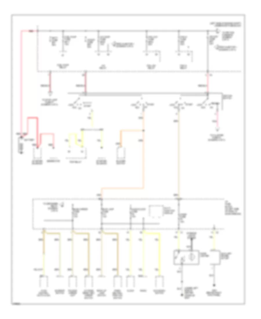 Power Distribution Wiring Diagram, Notchback (1 of 3) for Chevrolet Aveo LS 2008