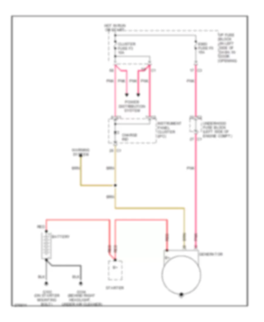 Charging Wiring Diagram, Notchback for Chevrolet Aveo LS 2008