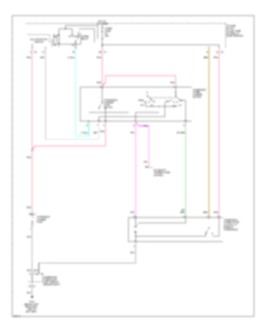 Электросхема стеклоочистителя, дворников и омывателя, Notchback для Chevrolet Aveo LS 2008