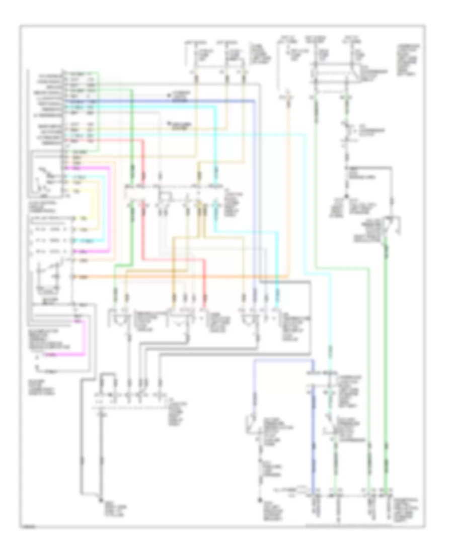 Manual AC Wiring Diagram, Front for Chevrolet Suburban K1500 2000