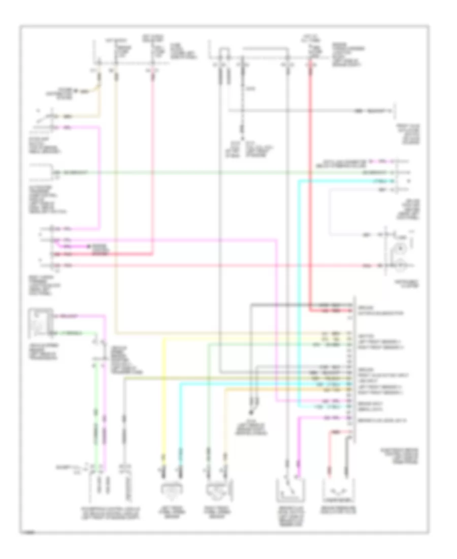 Anti-lock Brake Wiring Diagrams, without Traction Control for Chevrolet Suburban K1500 2000