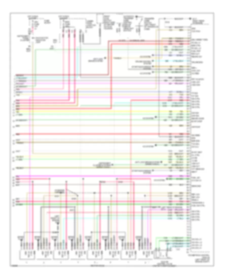 5.3L VIN T, Engine Controls Wiring Diagram, Except Canadian Built (5 of 5) for Chevrolet Suburban K1500 2000