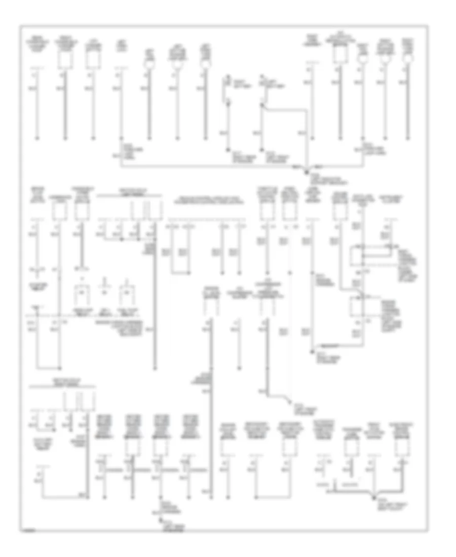 Ground Distribution Wiring Diagram 1 of 4 for Chevrolet Suburban K2000 1500