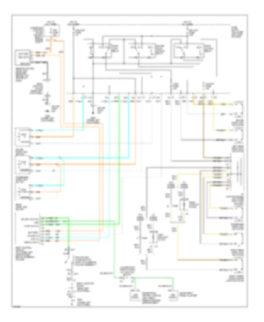 Power Door Lock Wiring Diagram, Up Level for Chevrolet Suburban K1500 2000