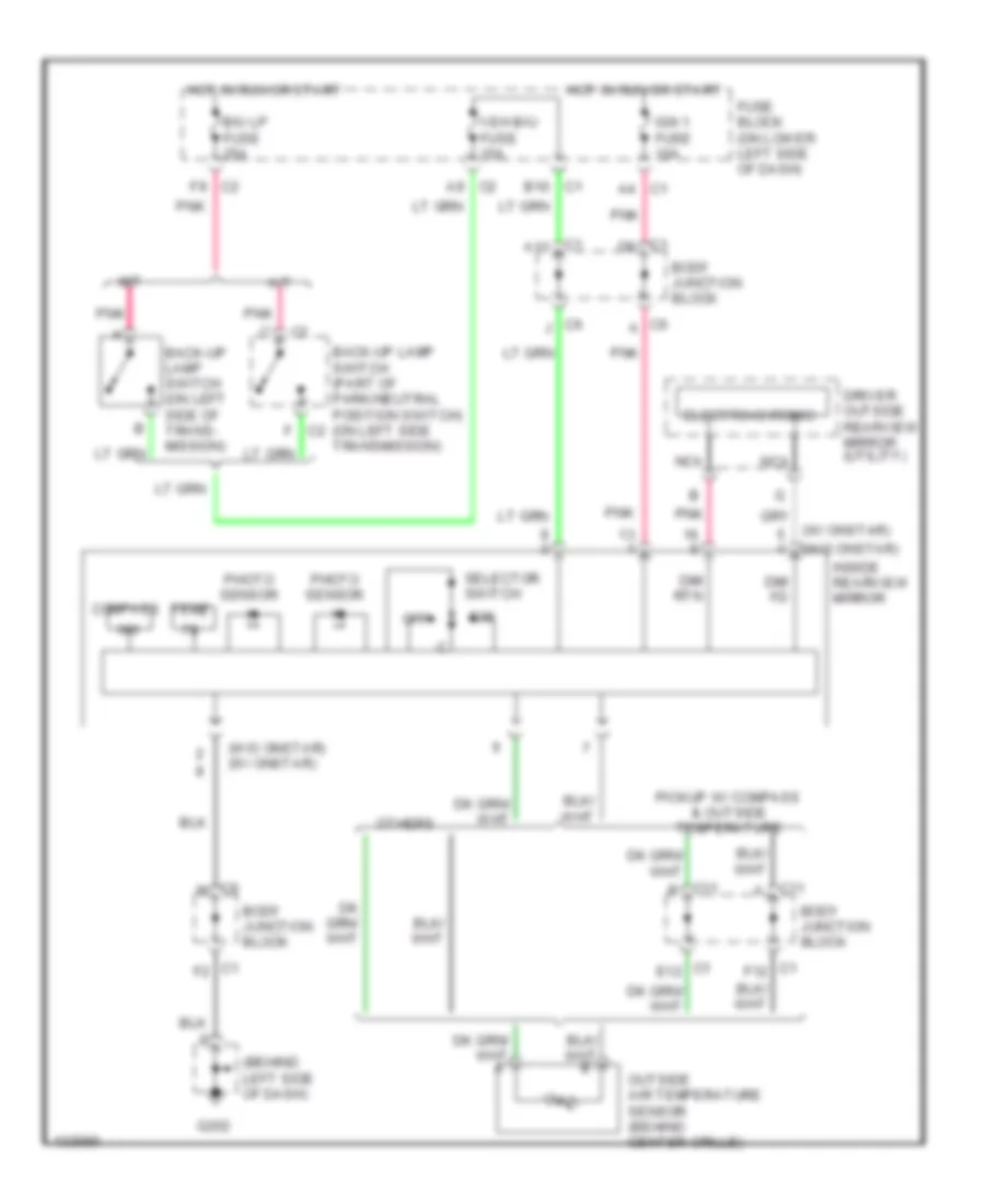 Electrochromic Mirror Wiring Diagram for Chevrolet Suburban K2000 1500