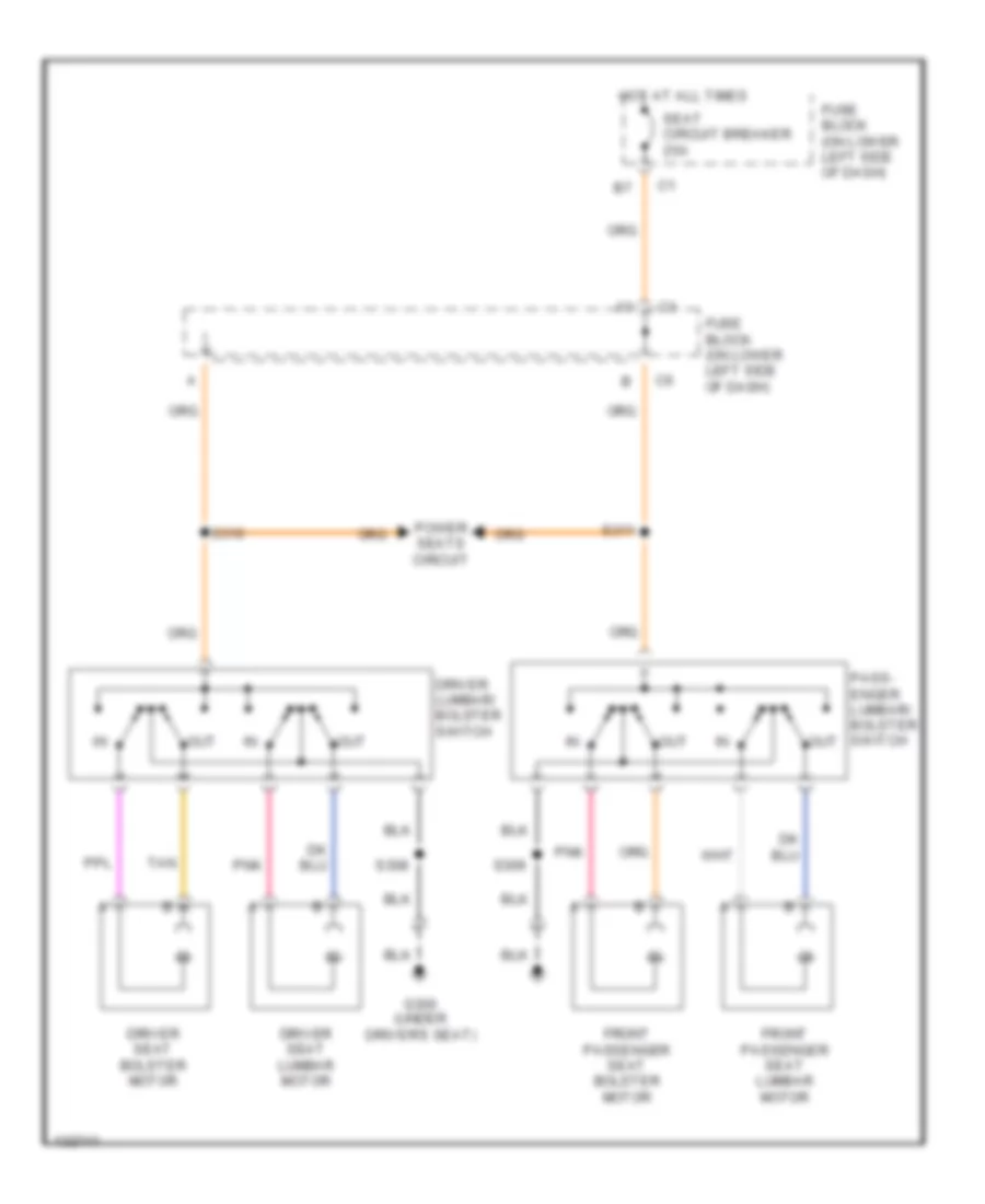 Lumbar Wiring Diagram for Chevrolet Suburban K1500 2000