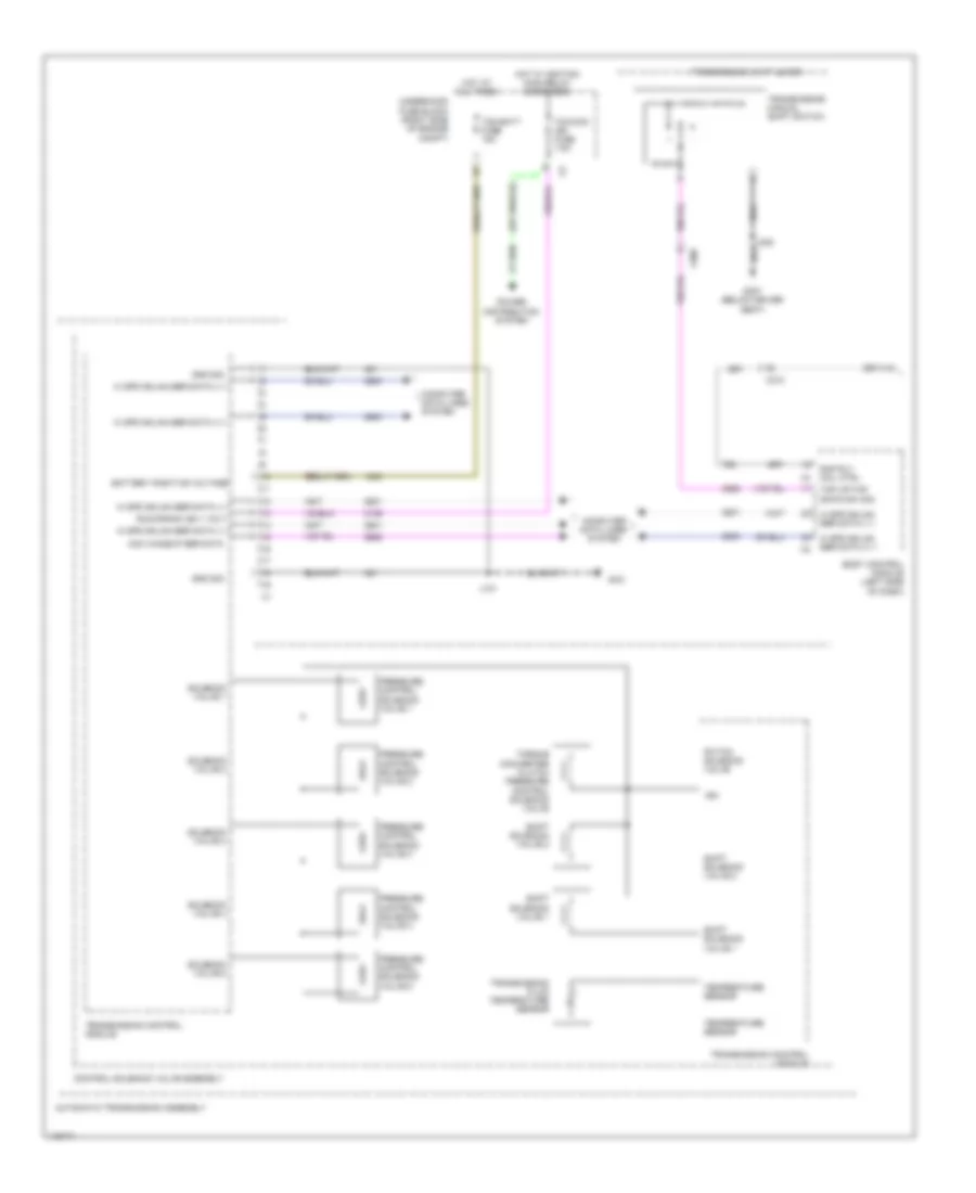 3.6L VIN 3, Transmission Wiring Diagram (1 of 2) for Chevrolet Impala Eco 2014