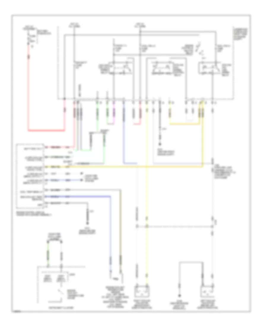 Cooling Fan Wiring Diagram for Chevrolet Impala Eco 2014