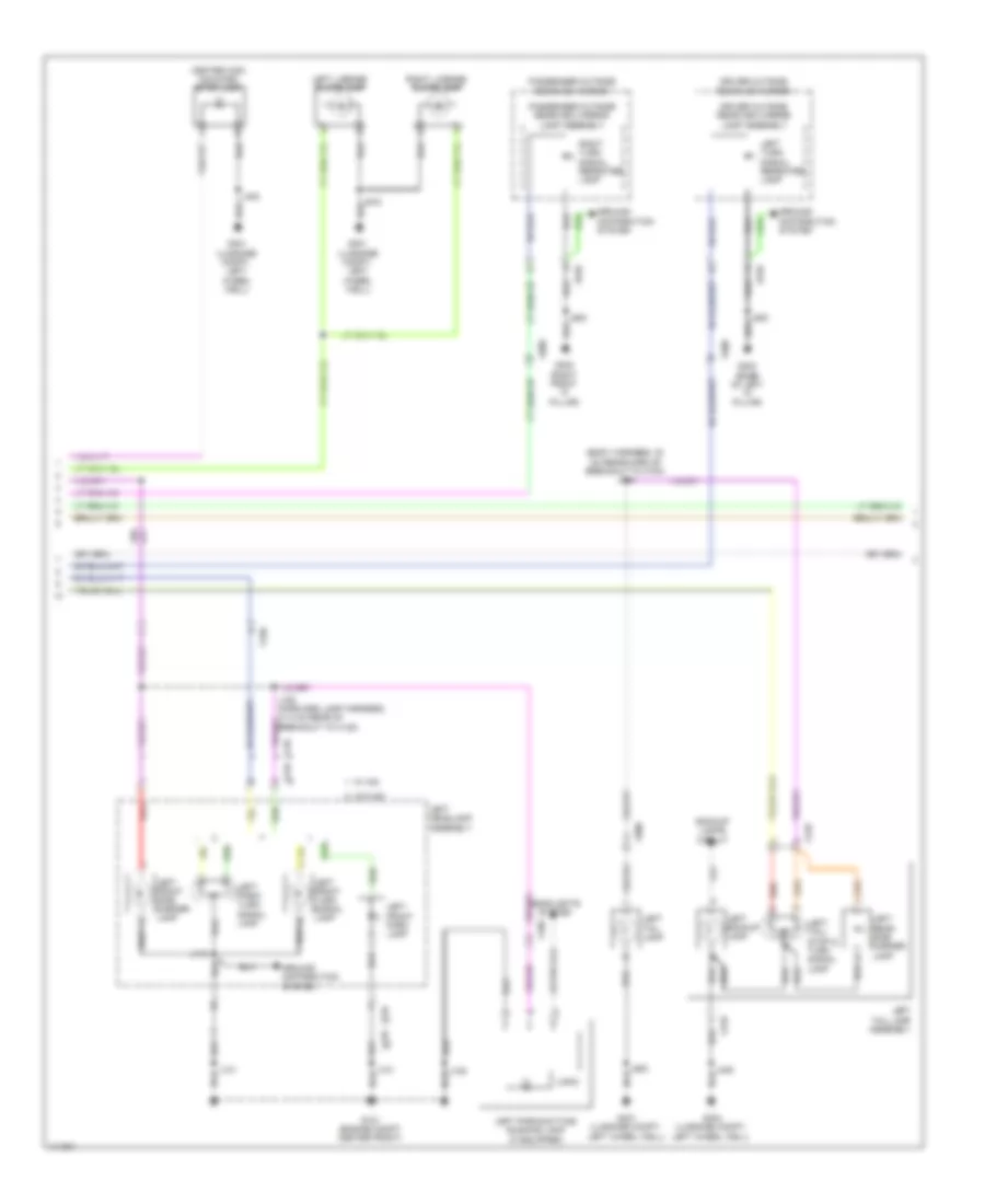 Exterior Lamps Wiring Diagram (2 of 3) for Chevrolet Impala Eco 2014