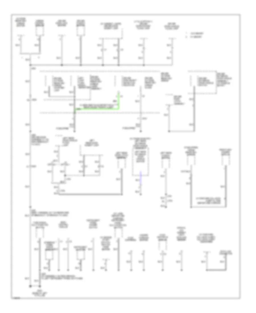 Ground Distribution Wiring Diagram (4 of 7) for Chevrolet Impala Eco 2014