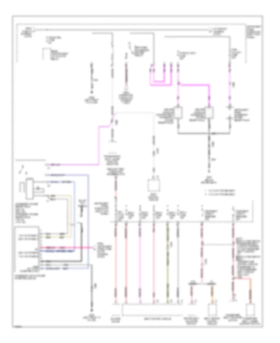 Power Distribution Wiring Diagram 4 of 6 for Chevrolet Impala Eco 2014