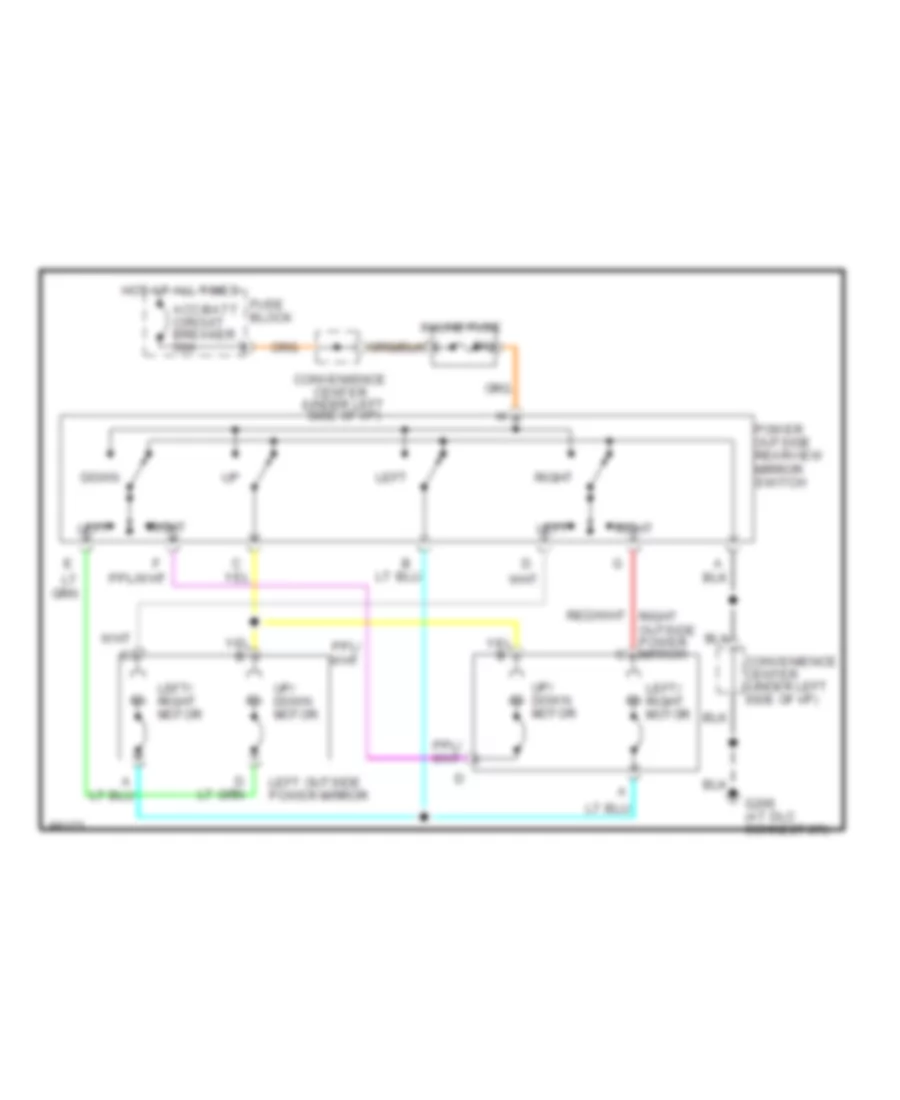 Power Mirror Wiring Diagram for Chevrolet Cab  Chassis C1993 2500